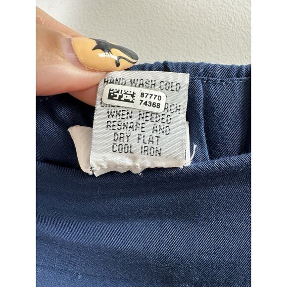 Barneys New York Navy Lightweight Rayon Normcore Office Casual Pull On Pants M - Picture 6 of 7